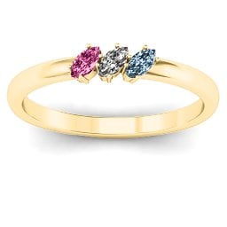Petit Marquise Trio Ring