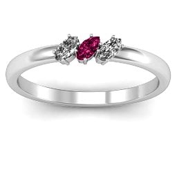 Petit Marquise Trio Ring