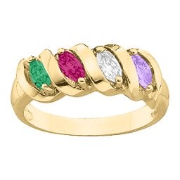 2-6 Marquise Spiral Ring