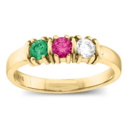 Classic Separated 2-5 Stones Ring