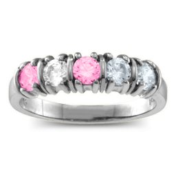 Classic Separated 2-5 Stones Ring