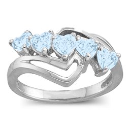 Starburst Heart Ring