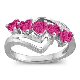 Starburst Heart Ring