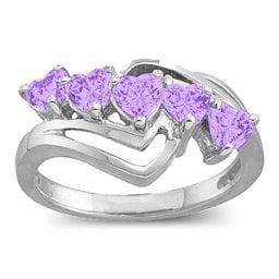 Starburst Heart Ring