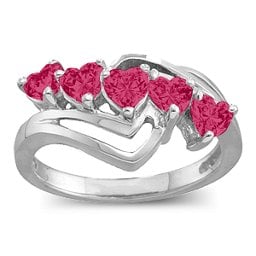 Starburst Heart Ring