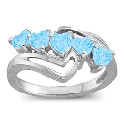 Starburst Heart Ring