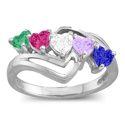 Starburst Heart Ring