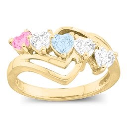 Starburst Heart Ring