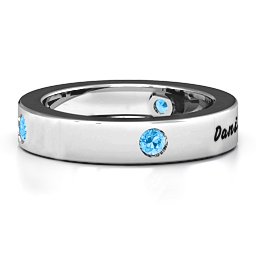 Circular Band 2-5 Stones Ring