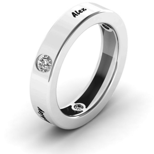 Circular Band 2-5 Stones Ring