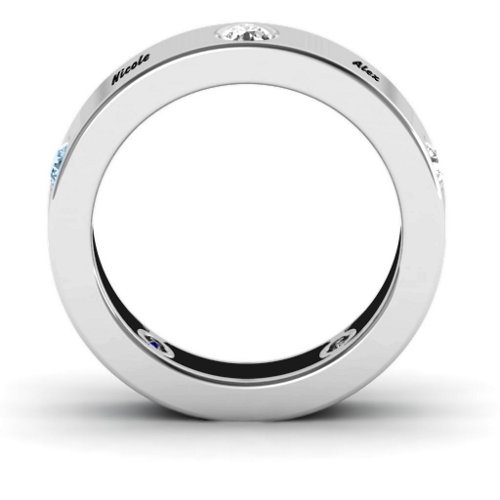 Circular Band 2-5 Stones Ring