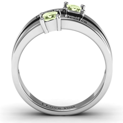 Double Princess Cut Ring