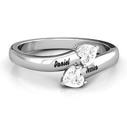 "Tribute" Hearts Bypass Ring