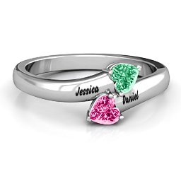 "Tribute" Hearts Bypass Ring