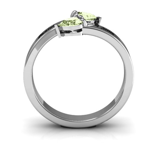 "Tribute" Hearts Bypass Ring