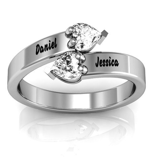 "Tribute" Hearts Bypass Ring