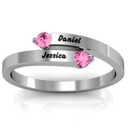 "Soleil" Tipped Bypass Ring