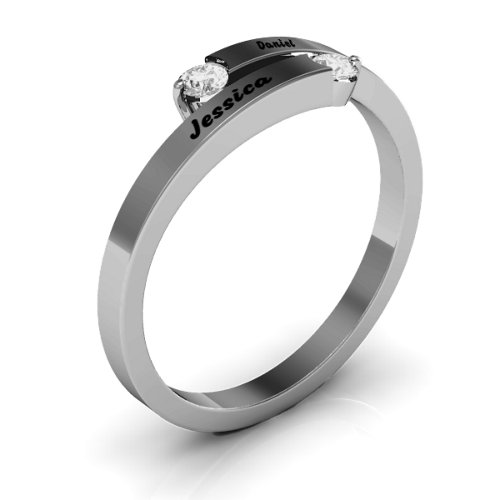 "Soleil" Tipped Bypass Ring