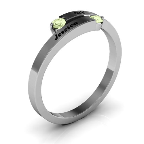 "Soleil" Tipped Bypass Ring