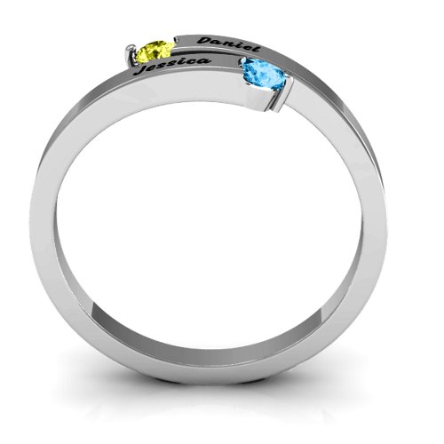 "Soleil" Tipped Bypass Ring