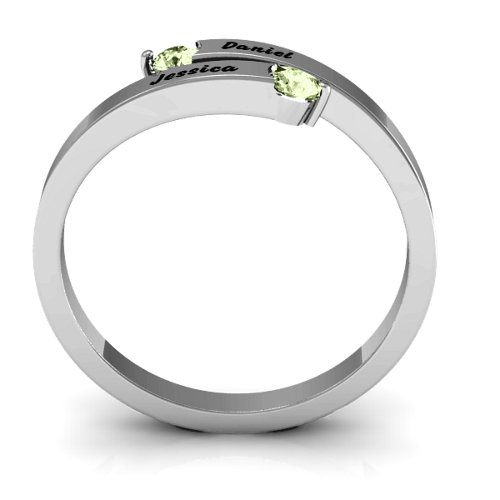 "Soleil" Tipped Bypass Ring