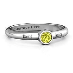 Bezel Set Solitaire Ring