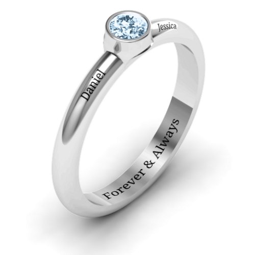 Bezel Set Solitaire Ring