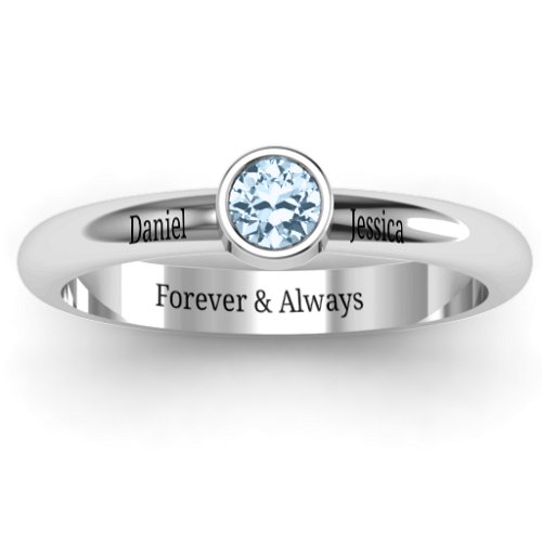 Bezel Set Solitaire Ring