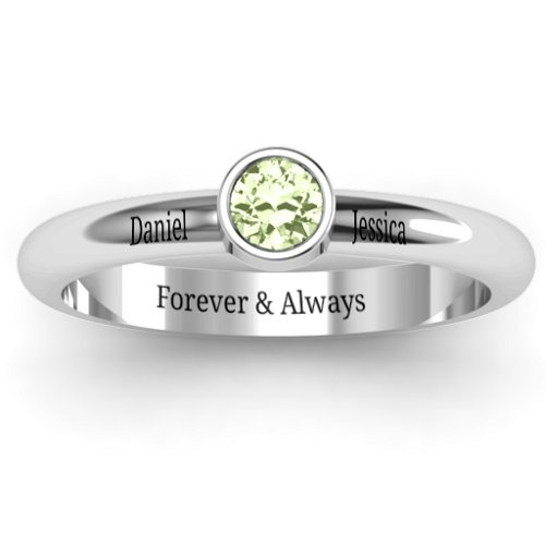 Bezel Set Solitaire Ring