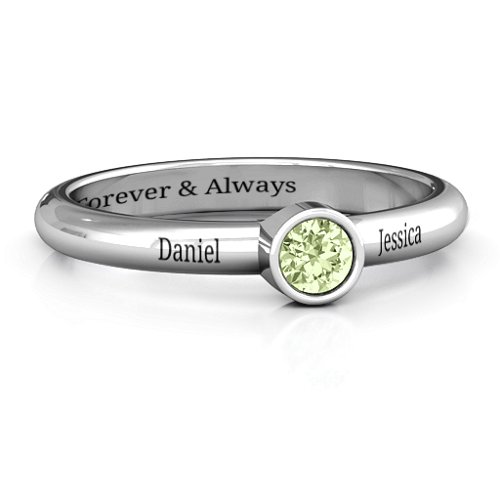 Bezel Set Solitaire Ring