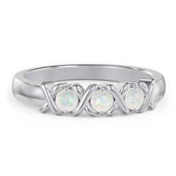 Hugs & Kisses XOXO Ring with 2-5 Stones