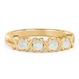 Hugs & Kisses XOXO Ring with 2-5 Stones