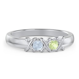 Hugs & Kisses XOXO Ring with 2-5 Stones