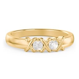 Hugs & Kisses XOXO Ring with 2-5 Stones