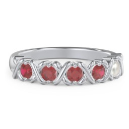 Hugs & Kisses XOXO Ring with 2-5 Stones