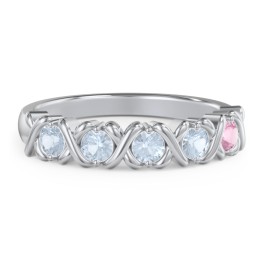 Hugs & Kisses XOXO Ring with 2-5 Stones