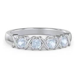 Hugs & Kisses XOXO Ring with 2-5 Stones