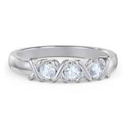 Hugs & Kisses XOXO Ring with 2-5 Stones