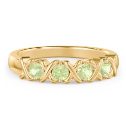 Hugs & Kisses XOXO Ring with 2-5 Stones