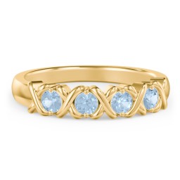 Hugs & Kisses XOXO Ring with 2-5 Stones