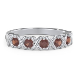 Hugs & Kisses XOXO Ring with 2-5 Stones