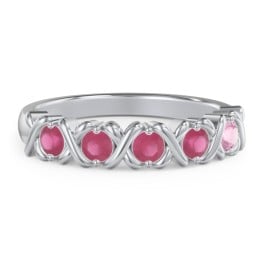 Hugs & Kisses XOXO Ring with 2-5 Stones