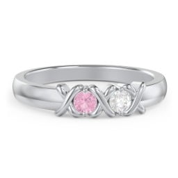 Hugs & Kisses XOXO Ring with 2-5 Stones