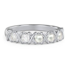 Hugs & Kisses XOXO Ring with 2-5 Stones