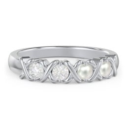 Hugs & Kisses XOXO Ring with 2-5 Stones