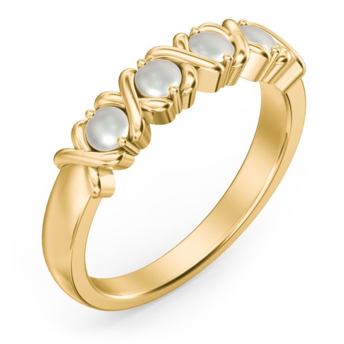 Hugs & Kisses XOXO Ring with 2-5 Stones