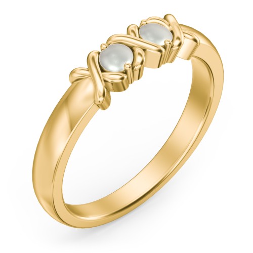 Hugs & Kisses XOXO Ring with 2-5 Stones