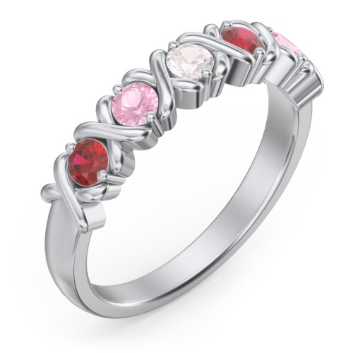 Hugs & Kisses XOXO Ring with 2-5 Stones