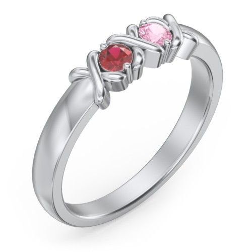 Hugs & Kisses XOXO Ring with 2-5 Stones