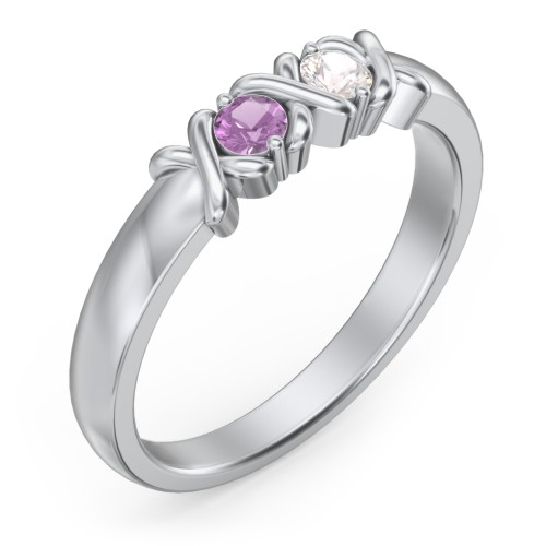 Hugs & Kisses XOXO Ring with 2-5 Stones